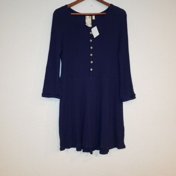 NWT Blu Pepper Button‎ Ribbed Dress - Picture 10 of 10
